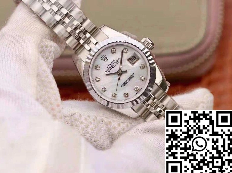 28MM Dial White Datejust Rolex Lady 1006